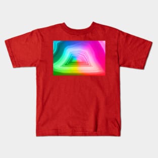 Fancy radiant rainbow colors agate slice mineral Kids T-Shirt